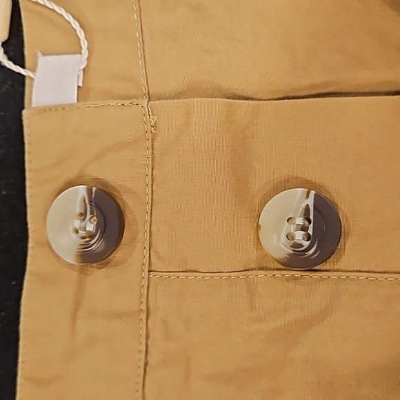 💕DOEN💕 Jade Short ~ High Waisted Cotton Poplin Shorts Bay Leaf 10 NWT - Picture 9 of 12